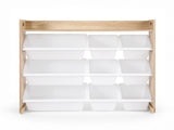 Keezi Kids Toy Box 9 Bins Bookshelf Organiser Display Shelf Storage Rack Wooden FURNI-G-TOY8BIN-WD