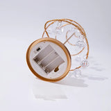 Warm Light Iron Art Crystal Christmas Tree Lamp, Battery Powered, Perfect for a Cozy Holiday V1232-ZSD-001