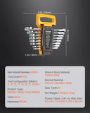 VEVOR Combination Wrench Set 8-Piece Metric 8 mm to 19 mm with Organizer Rack V952-ZXBSTZGDK8PCTOFDPV0