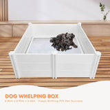 Rooster Farms Dog Whelping Box 0.95m x 0.95m x 0.48m - Puppy Birthing PVC Pen V238-SUPDZ-40485915590736