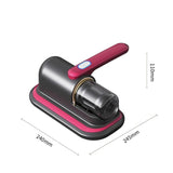 Home Handheld Dust Mite Vacuum Cleaner, High-Frequency Dual-Beating UV Sterilization, Cordless V1265-AU-032-HONG