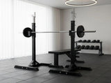 Squat Rack Stand Pair Bench Press Weight Lifting Barbell V63-759965