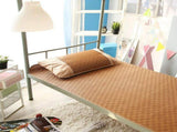Home Textile Rattan Mat Grid Fitted Sheet Set Summer Cool Bed Cover V1294-YM0901-JY22475-04