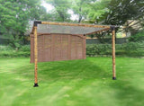 Roof Pergola Gazebo Shed Matte Black Steel Brackets DIY Kits V63-847771