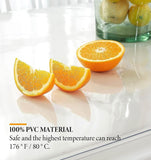 2mm Thick Clear Table Cover Protector 36 x 60 Inch, Plastic Table Cover Rectangle, PVC Clear Table V1258-DP02-C-1460
