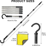 Hook Robot Pool with Stainless Steel Telescopic Handle Net, 5 Sections with 1 Towel Brush and Robot V1237-MS-626-179