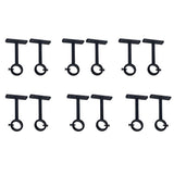 Ceiling Mounted Curtain Rod Brackets, Heavy Duty Ceiling Bracket for 1 Inch Curtain Rod Holder V1369-AZ3-W-11239