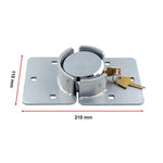 Van Door Lock With Brackets - Heavy Duty Security Vehicle Hasp Padlock V63-824991