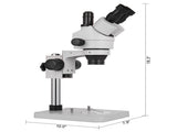3.5X-90X Trinocular Stereo Microscope w/Pillar Stand Biological Reliable Lab V952-SMXWJ3.5X-90XTS01V0