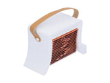 LED Humidification Fan Portable USB Charging Cooling Fan for Living Room Dinning RoomWhite V1294-YM0901-3113210070212