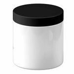 5x 250g Plastic Cosmetic Jar + Lids - Empty White Cream Container V238-SUPDZ-40114301337680