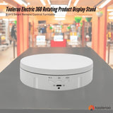 Tooleroo Electric 360 Rotating Product Display Stand White for Merchandise Video V238-SUPDZ-41119035555920