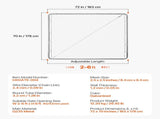 Chain Link Gate, 70 x 72 in, Adjustable Chain Link Panel, Fit 3 ft Garden V952-SWHYM7072INCM7PVRV0