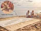 Sand Free Beach, Sandproof Waterproof Beach Mat, Quick Drying Oversized Compact Beach V1237-ZY00B0962X8X1B