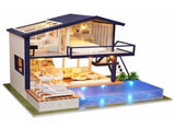 Wooden Miniature Assembling Decorative Ornament House for Kid Child V1294-YM0901-JY14539-01