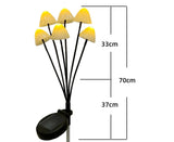 2Pcs Solar Mushroom Light - 6pcs Warm White V1263-JX-916
