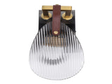 Clear Shell Shape Wall Sconce Light Modern Wall Lamp with Glass Lampshade for Living Room Bedroom V1294-YM0901-3119240095911