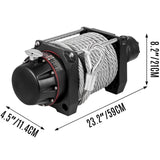 Industrial Hydraulic Winch 9071kg, Hydraulic Anchor Winch with 24m Strong Steel Cable, Hydraulic V952-YYJP20000B0000001V0