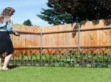 5-Piece Decorative Garden Fence Black Metal Wire Patio V767-XJJ516-BK-G2