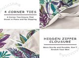 Marble Leaf Solenne Ivy Quilt / Doona / Duvet Cover set V745-AQ044145Q3