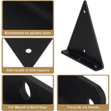 4 Pack Triangle Shelf, 5.5 Inch Iron Floating Shelf, Wall Mounted Metal Shelf V1237-ZY-528-257