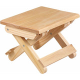 Solid Wood Folding Step Stool For Home, Play, Fishing, Garden, 24X19X17.8 Cm V1188-MS-227-2212