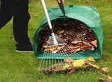 2-Pack 53 Gallon Dustpan-Type Yard Waste Bags, Reusable Heavy Duty Collapsible Garden Bags, V1258-DP02-C-235