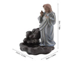 Ceramic Incense Holder Censer Smoke Backflow Incense Burner Decor Ornament V1294-YM0901-JY24724-01