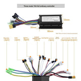 36V 48V 15A Brushless Controller G20 Meter LED Display130X Throttle Kit for Electric Scooter E-Bike V1370-AZ4-07658