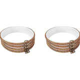 8 Pieces 8.4 Inch Embroidery Hoops Imitated Wood Display Frame Bulk Circle Embroidery Hoops V1366-AZ2-W-16235