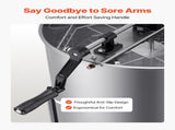 Honey Extractor, 4/8 Frame Manual Honey with Transparent Lid, Stainless Steel Honeycomb Drum V952-SDYMJJPBXG18TBE00001V0