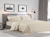 KENSINGTON 1200TC COTTON SHEET SET IN STRIPE-QUEEN - SAND ABM-202135