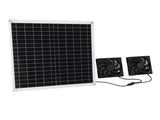 Solar Panel Powered Fan Portable Outdoor Multifunctional Solar Air Circulation Fan Kit 20W12V V1294-YM0901-3114240057311