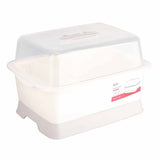 Dish Drainer Minimalist Dustproof Space Saving Dish Drying Bowl with Lid for Home Kitchen M V1294-YM0716-3118220114211