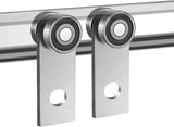 2Pcs 4 Wheel Trolley Assembly Rollers Four Bearing Trolley Assembly for 1-5/8" Wide and All 1-5/8" V1188-CYX-JXH-14