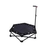 Foldable Fitness Trampoline with Handle Compact Folding Rebounder V63-954691