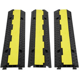 VEVOR 3 PCs Cable Protector Ramp 2 Channel 5443 kg Load Wire Cable Cover Ramp V952-SKCDL32WH1111REAEV0
