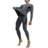 Men Thermal Underwear Set Warm Tight Fitting Men Long Johns Shirts Pants Set for Cold Weather Autumn V1294-YM0901-3117240268616