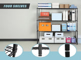 Modular Wire 120x45cm Steel Shelving Black With Fixed Legs For Garage Kitchen Or Retail V63-841031