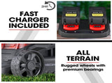 BAUMR-AG 450CX 40V SYNC Cordless Lawn Mower Kit, Fast Charger, 2 x 4Ah Battery, 320mm Grass Cutting V219-MOWCLSBM45CA