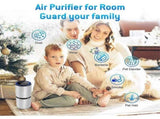 Portable Air Purifier for Car, Bedroom, Home, Compact Filter Cleaner V1263-JX-4765