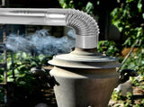 Set of 3 Stainless Steel Vent Smoke Straight Tubes, Plated, Replacement Parts for Ventilation V1366-AZ2-W-20274