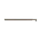 90x210cm Glass Shower Screen with Nickel Wall Channel and Square Pole Sleek, Durable Bathroom V63-928381