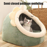 Warm Cozy Pet Bed Non Slip Bottom Cat House Cushion Removable and Washable Pet Sleeping Nest Bed V1294-YM0523-10320242