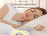 Soft Sleep Aid combination - White Noise Machine with 7-Colour Night Light and Pink Spandex Eye V888-ELOSUNG53671