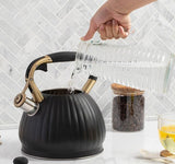 Black Pumpkin Shaped Water Kettle 3.5L V1221-XM-NGSSH-001