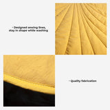Stylish Leaf-Shaped Pet Mat, Ultra-Soft Plush Faux-Down Filled Dog & Cat Bed Topper, Cozy Foldable V1341-ZY-VEB2MXZ5-GREEN
