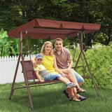 VEVOR 3-Seat Patio Swing Chair, Outdoor Patio Swing with Adjustable Canopy, Porch Swing with V952-TJQQ68INX44IVDDHLV0