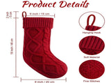 Personalized Christmas Stockings - 18 Inches Hanging Stockings with DIY Snowman Name Tags, 4PCS V1192-AZ-W-25888