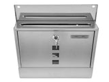 Mail Box European Style Narrow Slot Stainless Steel Hanging Locking Mailbox for Outside Garden V1294-YM0523-3117220052311